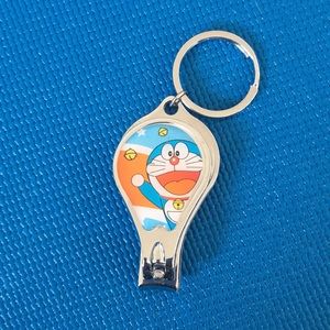 Doraemon stainless steel nail clipper keychain
